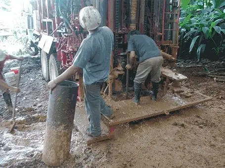 Perforación de pozos de agua