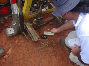 Inspection of soil cores